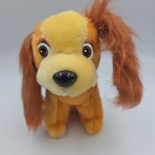 Vintage 1985 Walt Disney Classic Lady And The Tramp Stuffed Plush LADY Dog 7"H