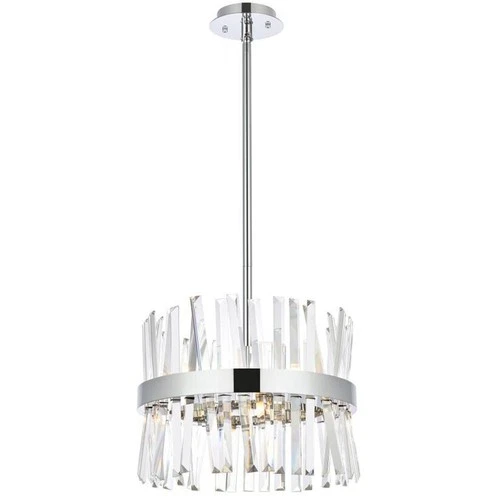 Elegant Lighting 6200D16C Serephina 8 Light 16 inch Chrome Pendant Ceiling Light - Picture 1 of 8