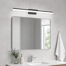 39" Modern LED 5CCT Vanity Light Bathroom Mirror Wall Lamp Black Sconce Fixture