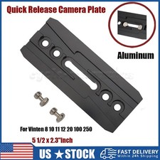 Quick Release Camera Plate For Vinten 8-10-11-12-20-100-250 5 1/2 x 2.3"Aluminum