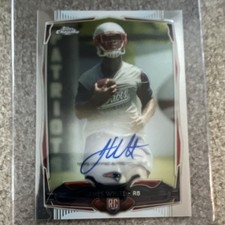 Topps 2014 Chrome Mini James White Rookie Auto #222 Patriots NFL Football Card. rookie card picture