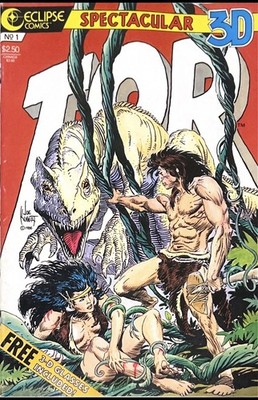 Tor 3D (1986 Series) # 1 Eclipse  w/ 3d Viewer  Joe Kubert