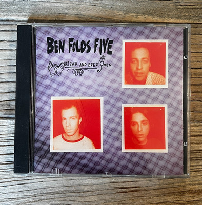 Ben Folds Five Whatever and Ever Amen CD 1997 Original Caroline Rare Orange Disc