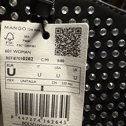 Mango Mini Tasche mit Strasskette - Bild 6 von 8
