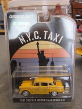 GreenLight 1:64 New York City NYC Taxi 1981 Checker Marathon A11 Cab
