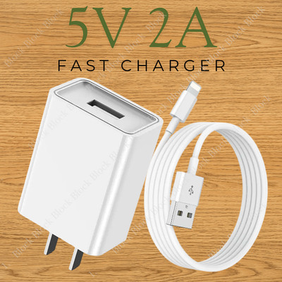 Fast Charger For iPhone 6 7 8 11 12 13 14 XR XS USB A Wall Charger Adapter Cable