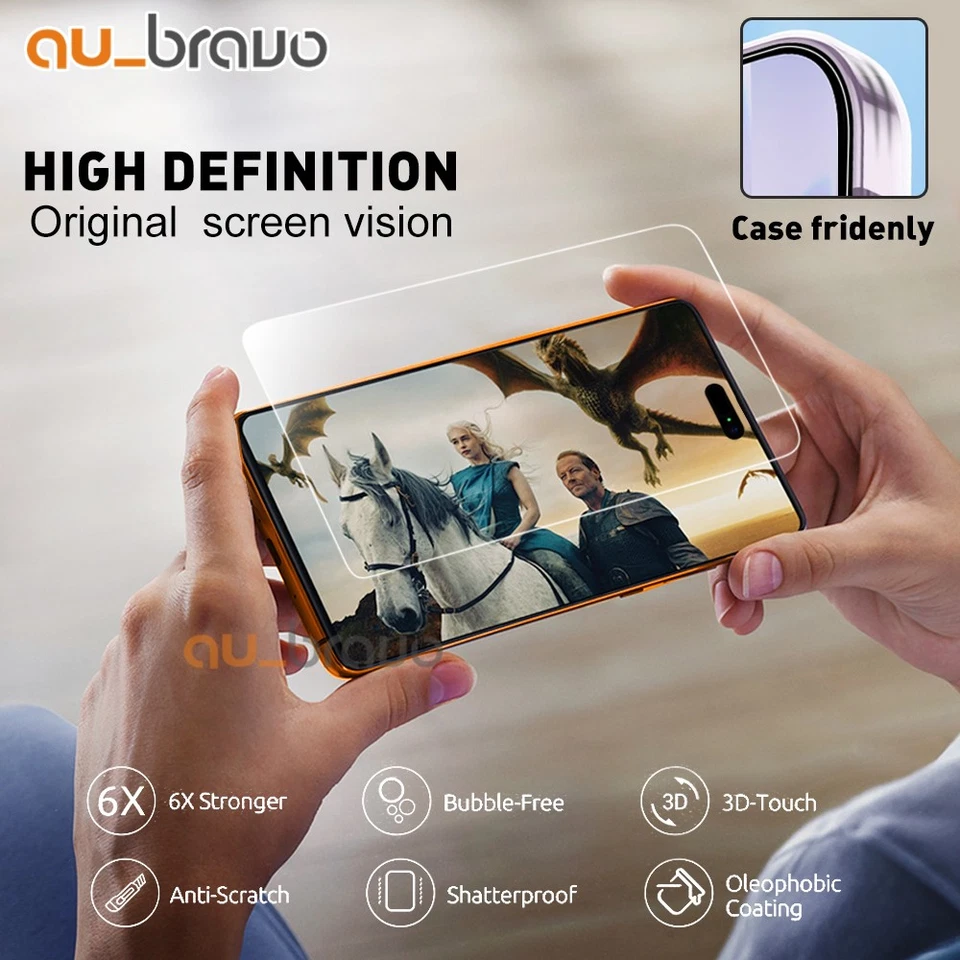 2X Tempered Glass Screen Protector For iPhone 17 16 15 14 13 12 11 Pro Max Plus - image 3 of 4