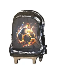 New Rolling Backpack, Soccer Theme, Sports, Travel Bag, School Bag With Wheels