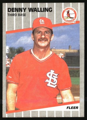 1989 Fleer #465 Denny Walling St. Louis Cardinals Free Shipping *L13*