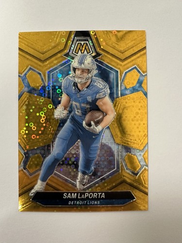 2024 Panini Mosaic- CASE HIT GOLD Mosaic Prizm #75 Sam LaPorta Lions 04/10 SSP