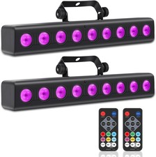 LED Stage Light Bar,50W LED 4in1 RGBW DJ Lights Bar with Remote Control Sound