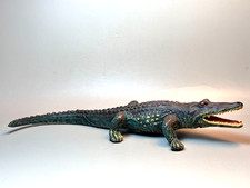 Vintage Composition Alligator or Crocodile, Elastolin or Lineol, largest