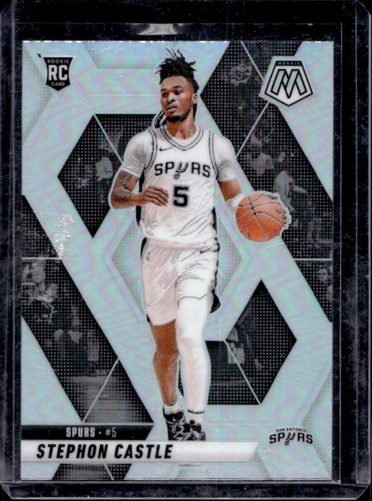 2024-25 Mosaic Stephon Castle RC Silver Prizm Rookie #236 Spurs
