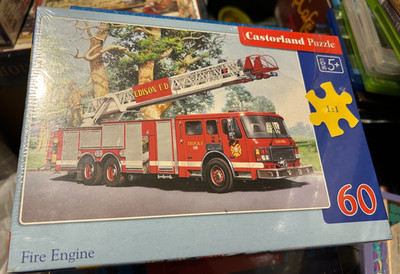 Castorland Puzzle 60 Pcs Fire Engine New/Sealed Made in Poland