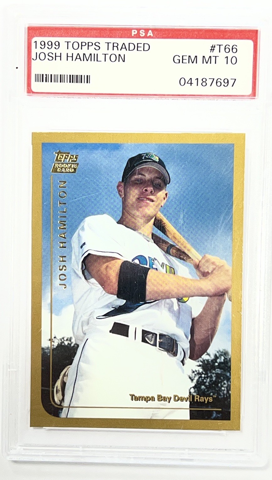1999 Topps Chrome Traded Josh Hamilton PSA 10 #T66 Tampa Bay Rays RC Gem Mint