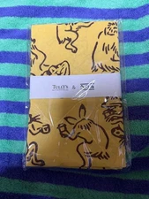 TULLY'S COFFEE Hand Towel "Kamawanu Mustard" Japanese traditional handkerchief
