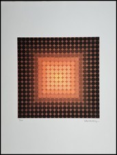 VICTOR VASARELY * Permutations * 65 x 50 cm * signed lithograph*limited # 95/300