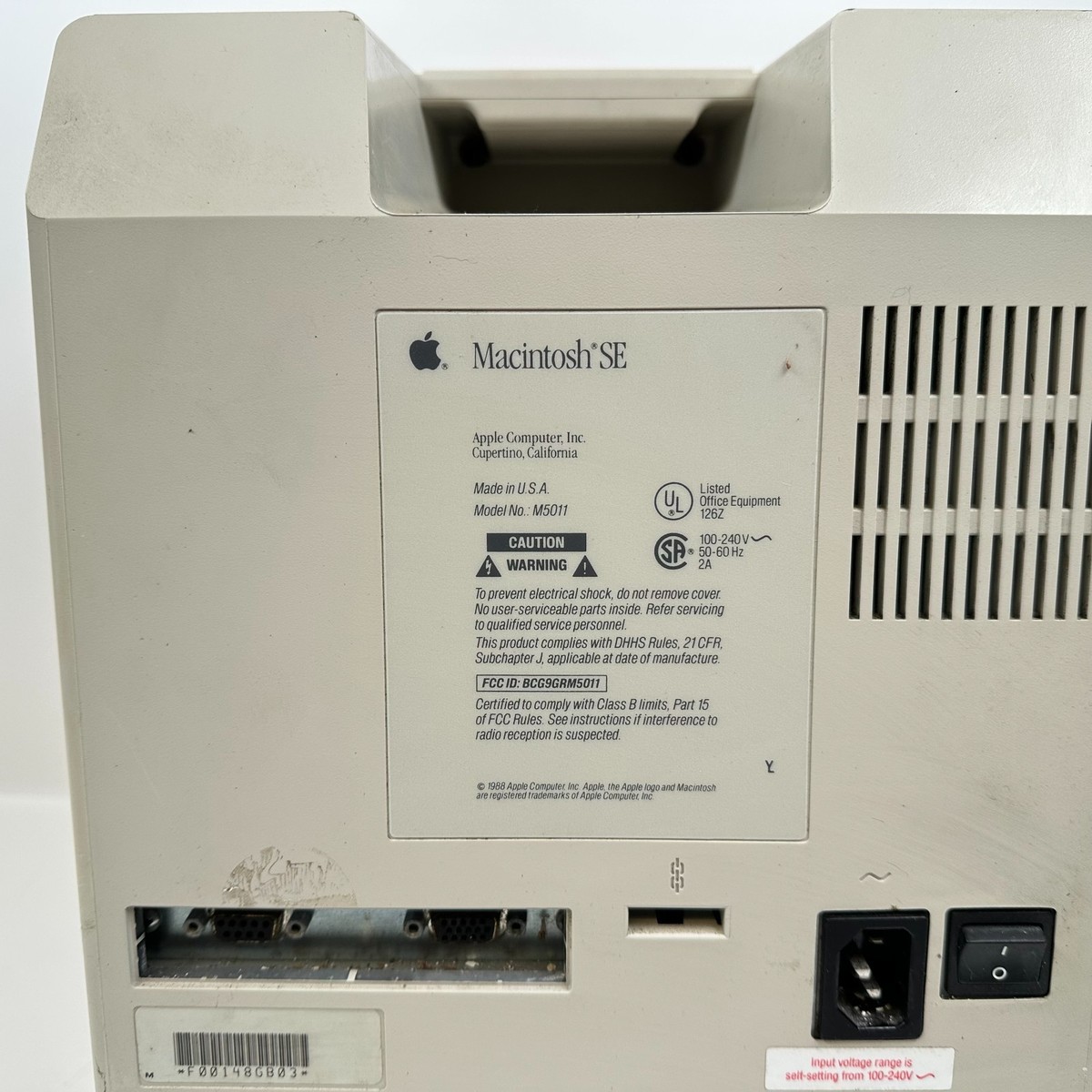 Vintage Apple Macintosh SE Model M5011 Computer | eBay