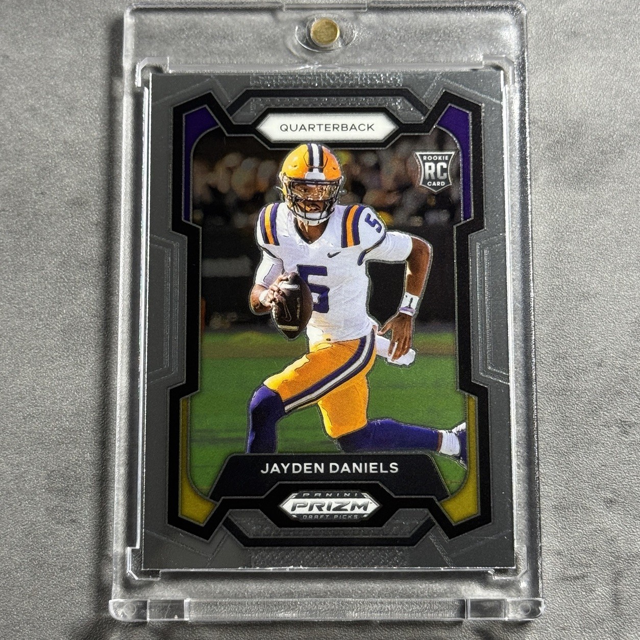 2024 Panini Prizm Draft Picks Jayden Daniels Silver Base RC #108 Rookie LSU