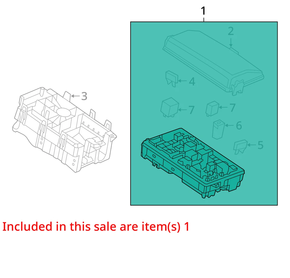 2003-2007 Chevrolet Express 2500 Fusebox Fuse Box Relay Module 23126639 HU3XI - Image 3 of 4