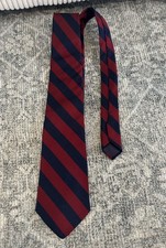 Bert Pulitzer Tie Silk Made in USA Navy Red  Blue