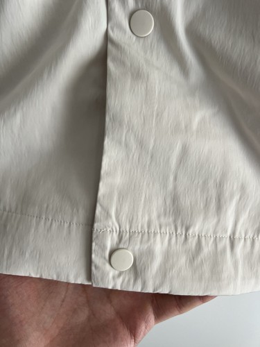 Lululemon Coaches Jacket Ivory Beige Snap Button LM4AS7S Men's Size Medium NEW - Picture 7 of 17