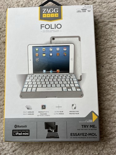 Zagg Keys Folio - Full Body Compact Case for iPad mini Frame Color - Ultra Slim - 第 1/3 張圖片