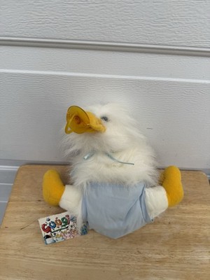 Ganz Sonnie White Baby Googles Blue  Shorts Platypus Stuffed Paci 1988 Squeaker