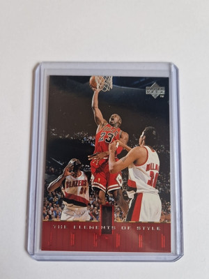 Michael Jordan 1998 Upper Deck The Elements of Style #128 Chicago Bulls Nba