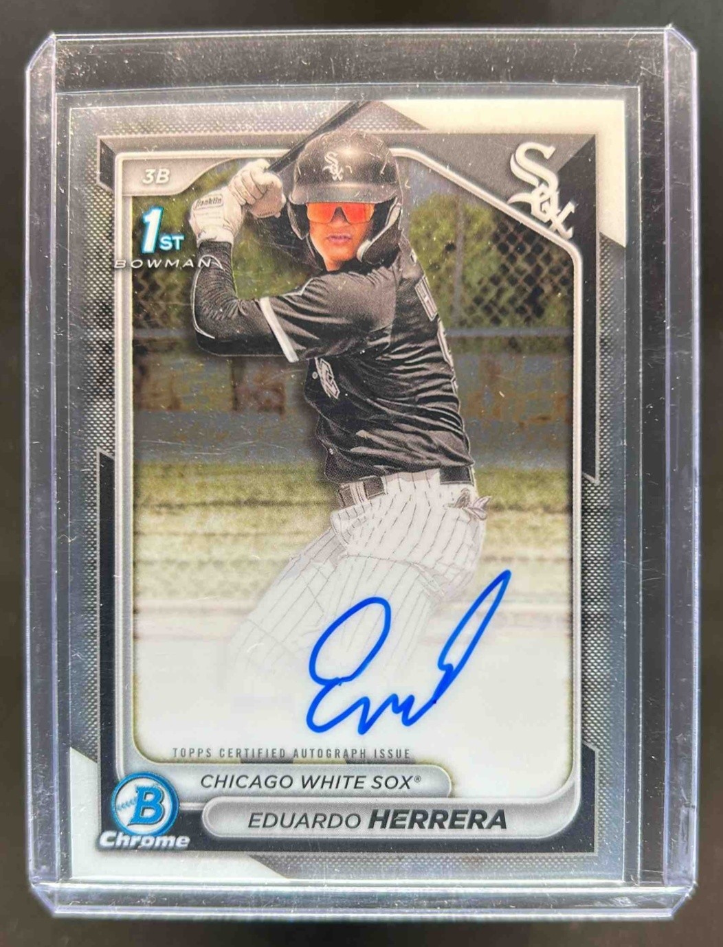 2024 Bowman Chrome Eduardo Herrera Auto 1st Prospect #CPA-EH White Sox