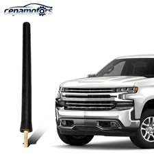 6.75'' Short Black Antenna Mast Radio AM/FM For Chevrolet Silverado Ram 1500 New