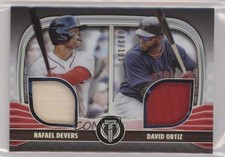 2022 Topps Tribute Dual Relics 2 Player /199 Rafael Devers David Ortiz HOF 09br