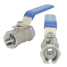 1/2 inch Stainless Steel Ball Valve 2 Pcs NPT Standard Port for Water Oil