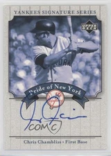 2003 Upper Deck Yankees Signature Series Pride of New York Chris Chambliss Auto