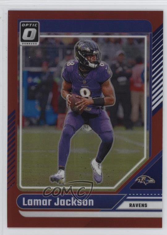 2024 Panini Donruss Optic Red Prizm 77/125 Lamar Jackson #13 0hr