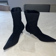Original MIU MIU Stiefeletten 37 Textil Spitz