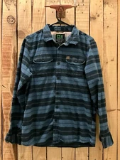 Hippytree Nomad Nomad Division Out Of Stock Flannel Button Up Blue Men’s Medium
