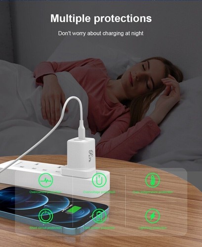 Fast Wall Charger Adapter 20W Charging Plug For Google Pixel 9 Pro XL Fold 8A - Picture 12 of 29