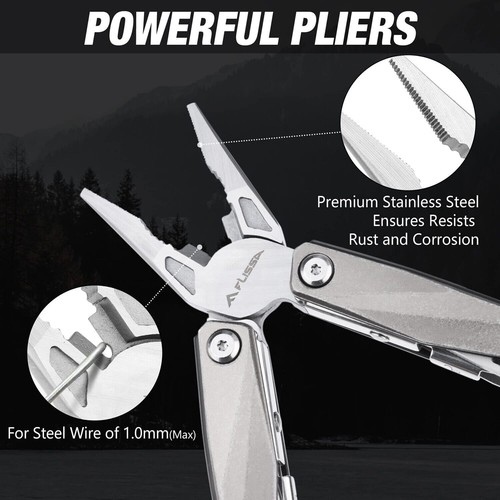 16 In 1 Multi Tool Pliers Portable Outdoor Survival Compact Folding Pocket Knife - Picture 5 of 12