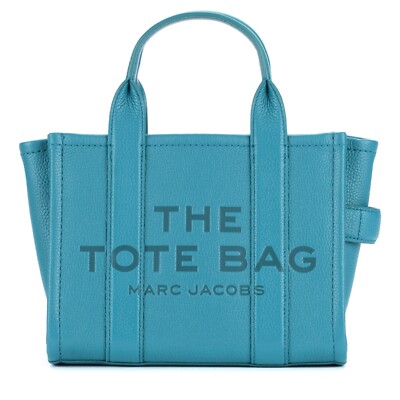 Marc Jacobs Women's The Leather Small Tote, One Size (Harbor Blue