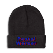 Beanies for Men Postal Worker Winter Hats for Women Acrylic Skull Cap 1 Size