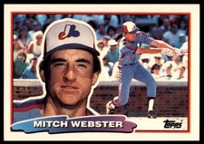 1988 Topps Big Mitch Webster 2088 Montreal Expos #150