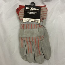 Vintage Wells Lamont Leather Palm Gloves Style 4100 NWT