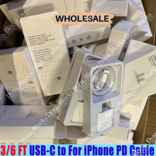 Wholesale Lot 20W USB-C Adapter Fast Charger PD Type-C Cable For iPhone 14 13 12
