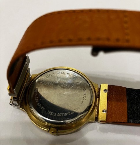 OROLOGIO ZENITH "PLATINI" IN ACCIAIO PLACCATO ORO AL QUARZO - Foto 4 di 8