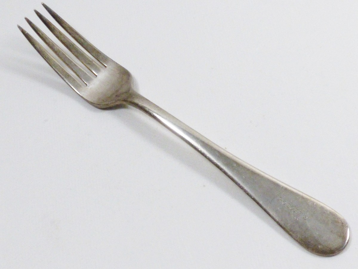 VTG Victor S.Co. AI + overlay silver plate fork signed Rosoff's | eBay