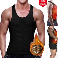 Men Neoprene Sauna Vest Sweat Body Shaper Waist Trainer Fat Burner Shapewear