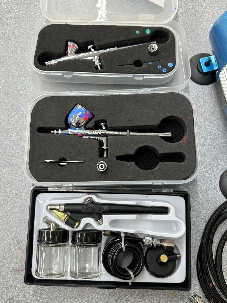Master AIRBRUSH Set Model G22, G25, E91 with Compressor (ROC033807) eBay