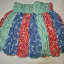 Matilda Jane Girls Size 6 Multicolor Pretty Floral 14" Skirt with Liner