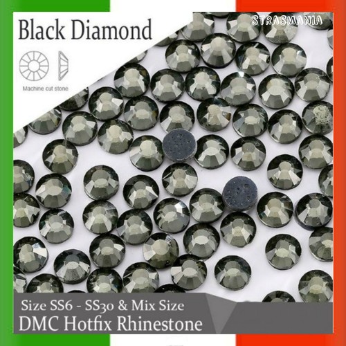 STRASS MC Stone Collection – 1440 Pezzi Termoadesivi SS20 5mm, Grigio Black Diamond